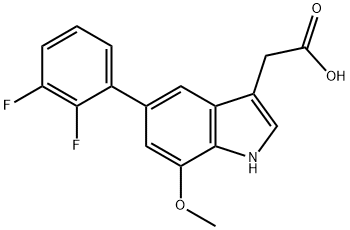 5-Hydroxy-6-(2-(trifluoromethoxy)phenyl)indole-3-acetic acid Structure