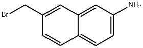 7-(Bromomethyl)naphthalen-2-amine 구조식 이미지