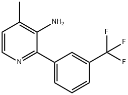 3-Amino-4-methyl-2-(3-(trifluoromethyl)phenyl)pyridine Structure