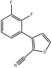 3-(2,3-Difluorophenyl)thiophene-2-carbonitrile Structure