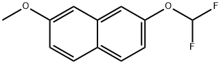 Naphthalene, 2-(difluoromethoxy)-7-methoxy- Structure