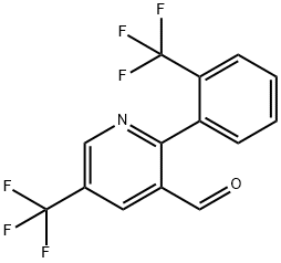 5-(Trifluoromethyl)-2-(2-(trifluoromethyl)phenyl)nicotinaldehyde Structure