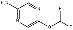 2-Pyrazinamine, 5-(difluoromethoxy)- Structure