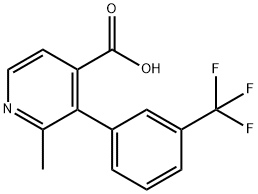 2-Methyl-3-(3-(trifluoromethyl)phenyl)isonicotinic acid Structure