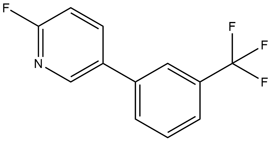 2-Fluoro-5-[3-(trifluoromethyl)phenyl]pyridine Structure