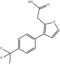 3-(4-(Trifluoromethyl)phenyl)thiophene-2-acetic acid Structure