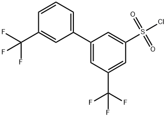 5,3'-Bis(trifluoromethyl)biphenyl-3-sulfonyl chloride Structure