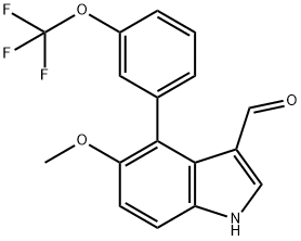 4-Hydroxy-6-(2-(trifluoromethoxy)phenyl)indole-3-acetic acid Structure