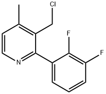 3-(Chloromethyl)-2-(2,3-difluorophenyl)-4-methylpyridine Structure