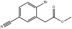 methyl 2-(2-bromo-5-cyanophenyl)acetate Structure