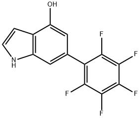 4-Hydroxy-6-(perfluorophenyl)indole Structure