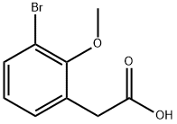 Benzeneacetic acid, 3-bromo-2-methoxy- Structure