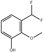 Phenol, 3-(difluoromethyl)-2-methoxy- Structure