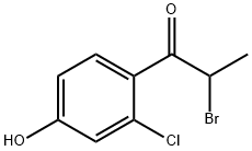 2-Bromo-2'-chloro-4'-hydroxypropiophenone Structure