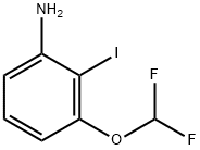 Benzenamine, 3-(difluoromethoxy)-2-iodo- Structure