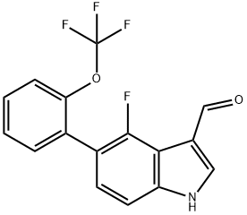 6-Methoxy-7-(3-(trifluoromethoxy)phenyl)indole Structure