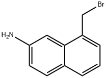 8-(Bromomethyl)naphthalen-2-amine 구조식 이미지