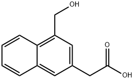 2-(4-(Hydroxymethyl)naphthalen-2-yl)acetic acid Structure