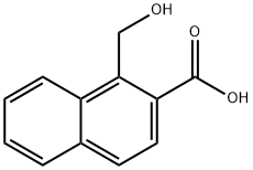 1-(Hydroxymethyl)naphthalene-2-carboxylic acid 구조식 이미지