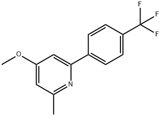 4-Methoxy-2-methyl-6-(4-(trifluoromethyl)phenyl)pyridine Structure