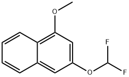 2-(Difluoromethoxy)-4-methoxynaphthalene Structure