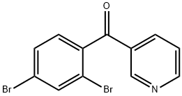 3-(2,4-Dibromobenzoyl)pyridine Structure