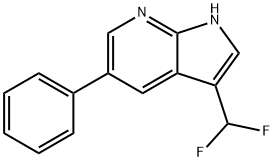 3-(Difluoromethyl)-5-phenyl-1H-pyrrolo[2,3-b]pyridine Structure