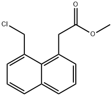 Methyl 1-(chloromethyl)naphthalene-8-acetate Structure