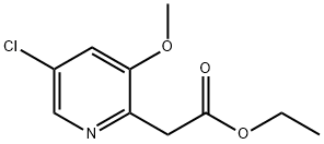 Ethyl 5-chloro-3-methoxypyridine-2-acetate Structure