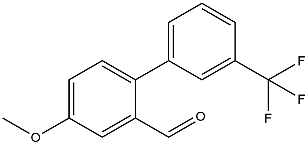 4-Methoxy-3'-(trifluoromethyl)[1,1'-biphenyl]-2-carboxaldehyde Structure