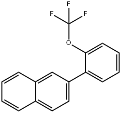 2-(2-(Trifluoromethoxy)phenyl)naphthalene 구조식 이미지