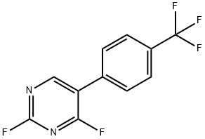 2,4-Difluoro-5-(4-(trifluoromethyl)phenyl)pyrimidine Structure