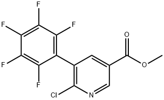 Methyl 6-chloro-5-(perfluorophenyl)nicotinate Structure