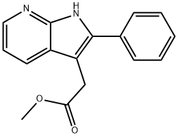 Methyl 2-phenyl-1H-pyrrolo[2,3-b]pyridine-3-acetate Structure