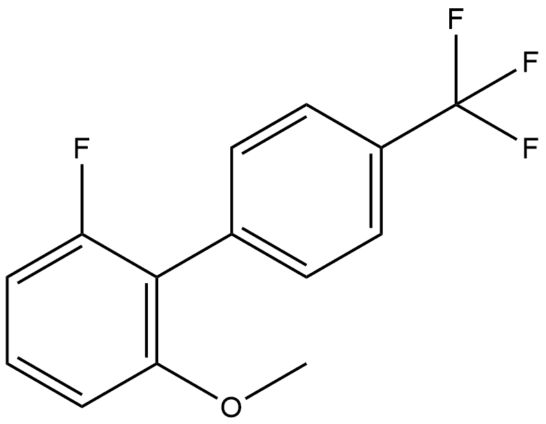 2-Fluoro-6-methoxy-4'-(trifluoromethyl)-1,1'-biphenyl Structure