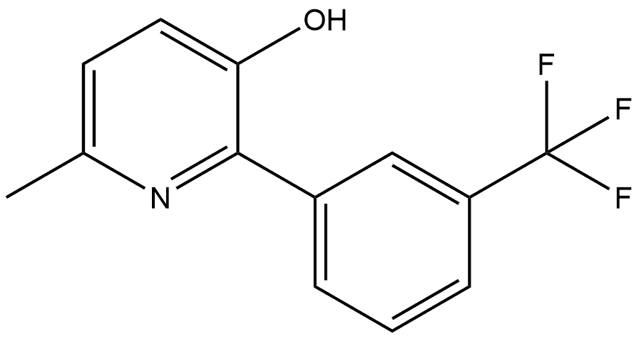 6-Methyl-2-[3-(trifluoromethyl)phenyl]-3-pyridinol Structure