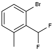 Benzene, 1-bromo-2-(difluoromethyl)-3-methyl- 구조식 이미지