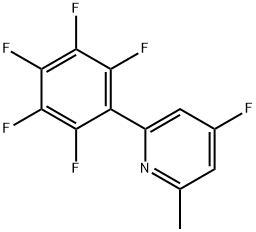 4-Fluoro-2-methyl-6-(perfluorophenyl)pyridine Structure