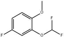 Benzene, 2-(difluoromethoxy)-4-fluoro-1-methoxy- Structure