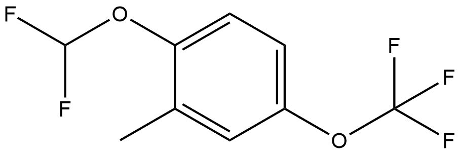 1-(Difluoromethoxy)-2-methyl-4-(trifluoromethoxy)benzene Structure