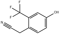 4-Hydroxy-2-(trifluoromethyl)phenylacetonitrile Structure