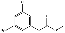 methyl 3-amino-5-chlorophenylacetate Structure