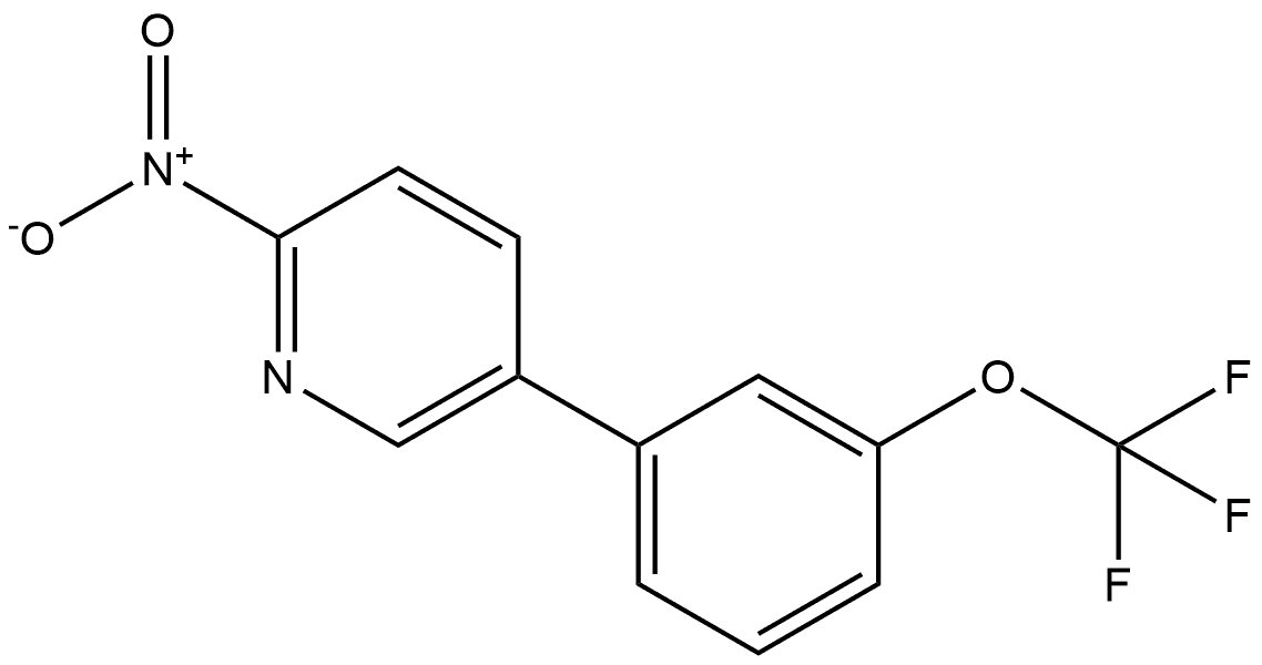 2-nitro-5-(3-(trifluoromethoxy)phenyl)pyridine Structure