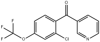 3-(2-Chloro-4-(trifluoromethoxy)benzoyl)pyridine Structure