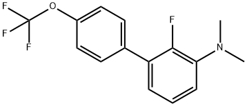 (2-Fluoro-4'-(trifluoromethoxy)biphenyl-3-yl)-dimethylamine Structure