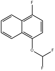1-(Difluoromethoxy)-4-fluoronaphthalene Structure