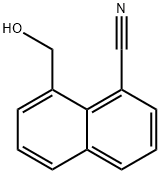 1-Cyanonaphthalene-8-methanol 구조식 이미지