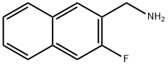 2-(Aminomethyl)-3-fluoronaphthalene Structure