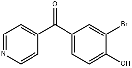 4-(3-Bromo-4-hydroxybenzoyl)pyridine Structure