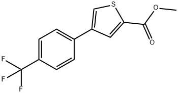 Methyl 4-(4-(trifluoromethyl)phenyl)thiophene-2-carboxylate Structure